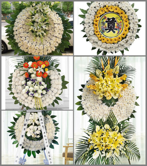 福建漳州平和县崎岭乡浮坪村花圈速递